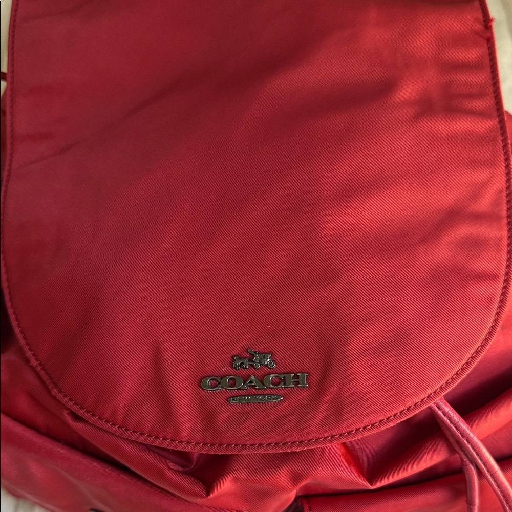 Coach Red Drawstring Bag - Picture 4 of 9